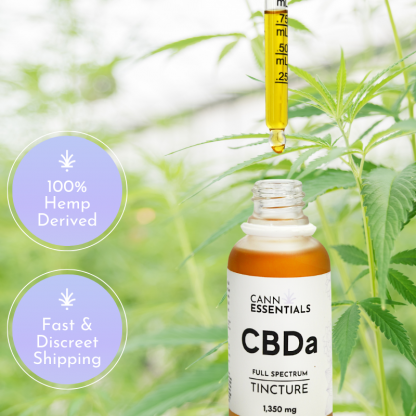 C.B.D.a. Full Spectrum Tincture (1350mg) 30ml/1oz.